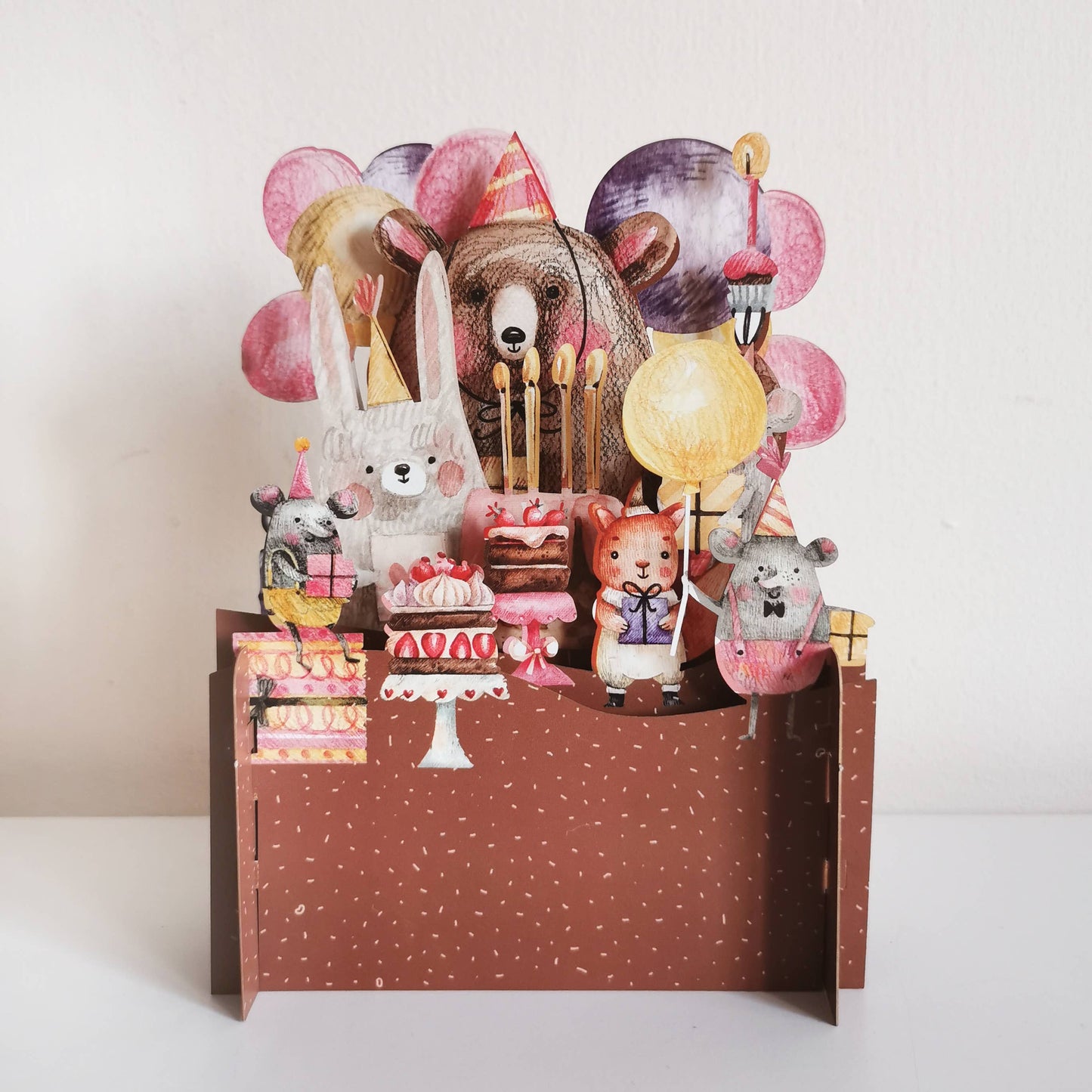 Pop-Up-Karte für Kinder 'Geburtstagsparty'
