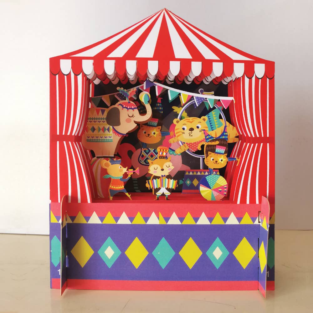 Pop-Up-Karte für Kinder 'Zirkus'