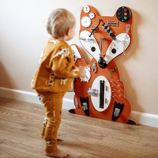 Busy Board Montessori Brett "Fuchs"