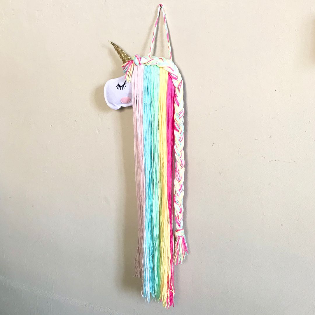 Wandbehang Einhorn mehrfarbig Var1