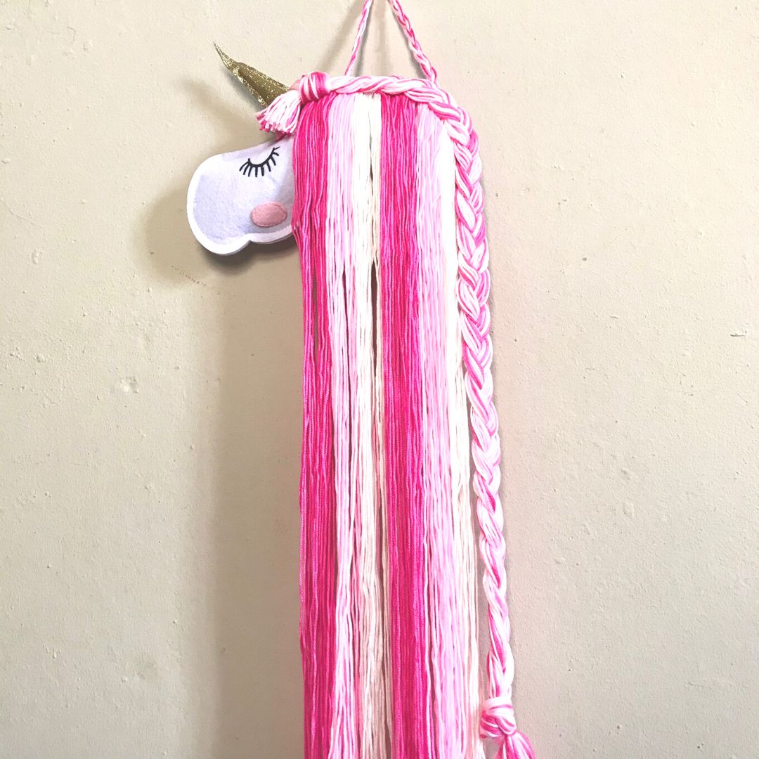 Wandbehang Einhorn pink