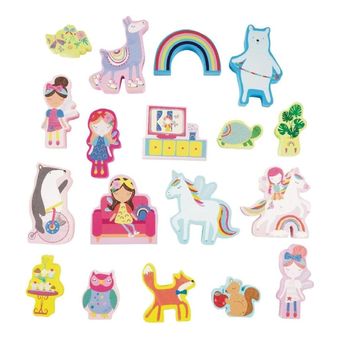 Spielbox "Regenbogenmärchen" Puppenhaus
