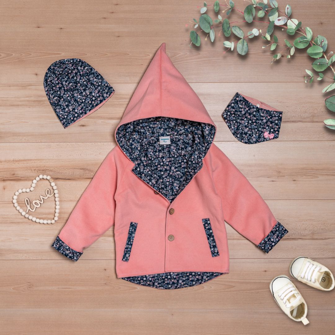 Wollfleece Jacke "Suebidou" rosa
