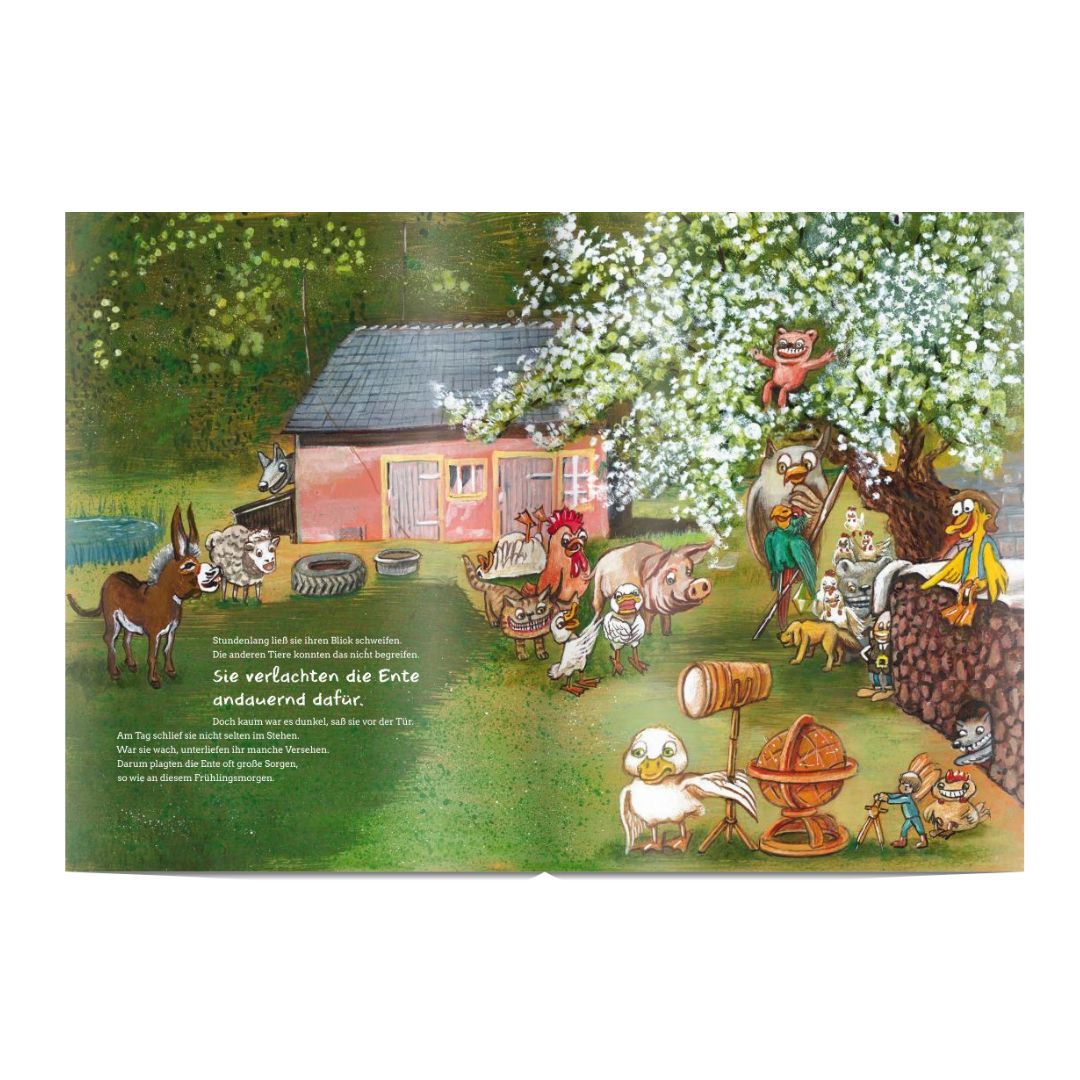 Kinderbuch "Die tollpatschige Ente und der Sternenhimmel"