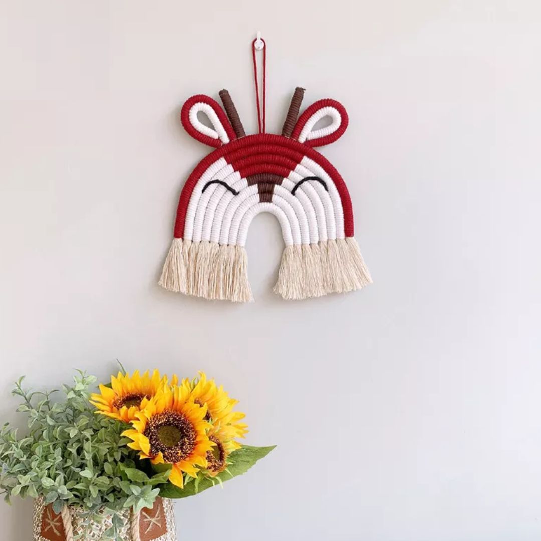 Kinderzimmer Dekoration Rentier rotbraun