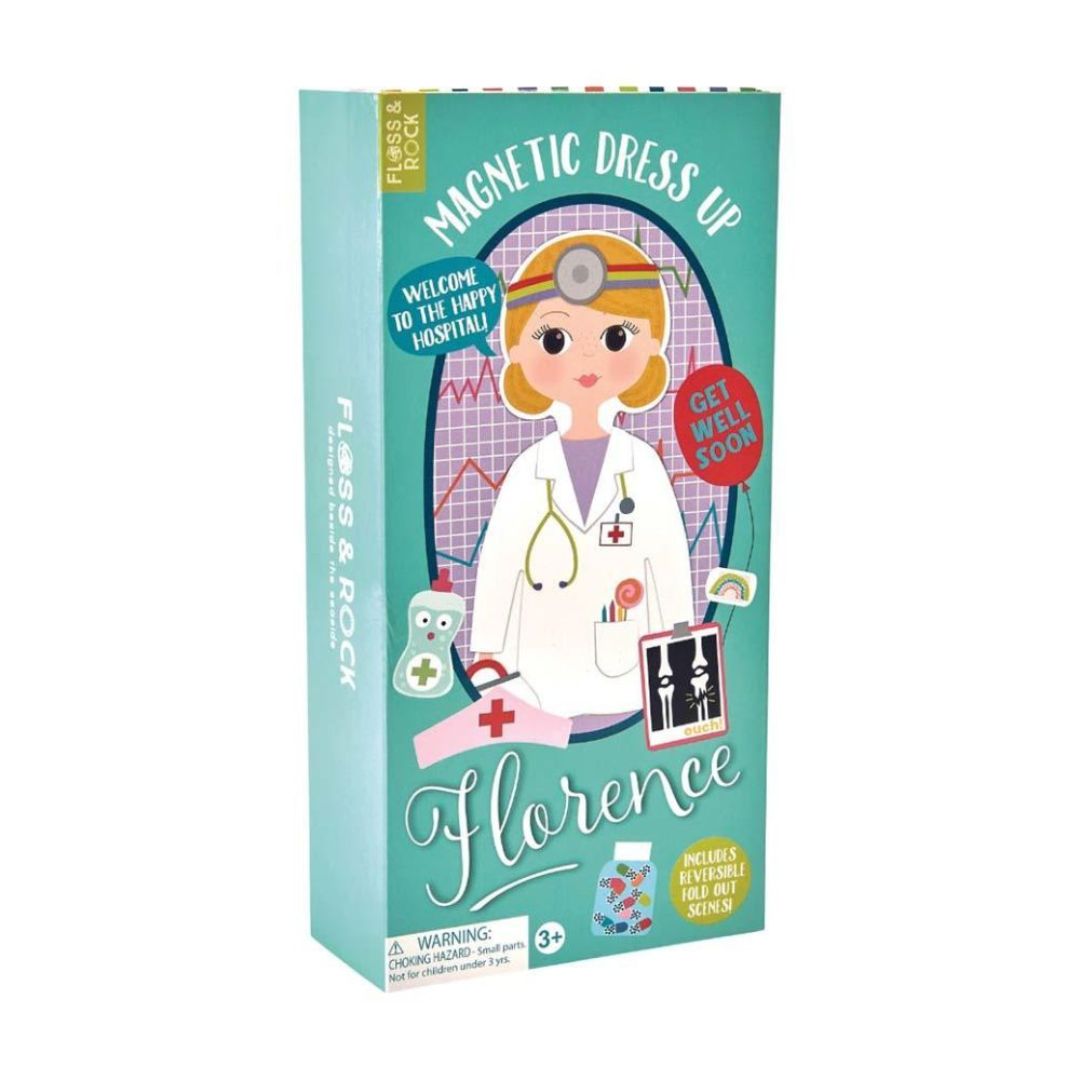 Magnetische Anziehpuppe aus Holz "Florence"