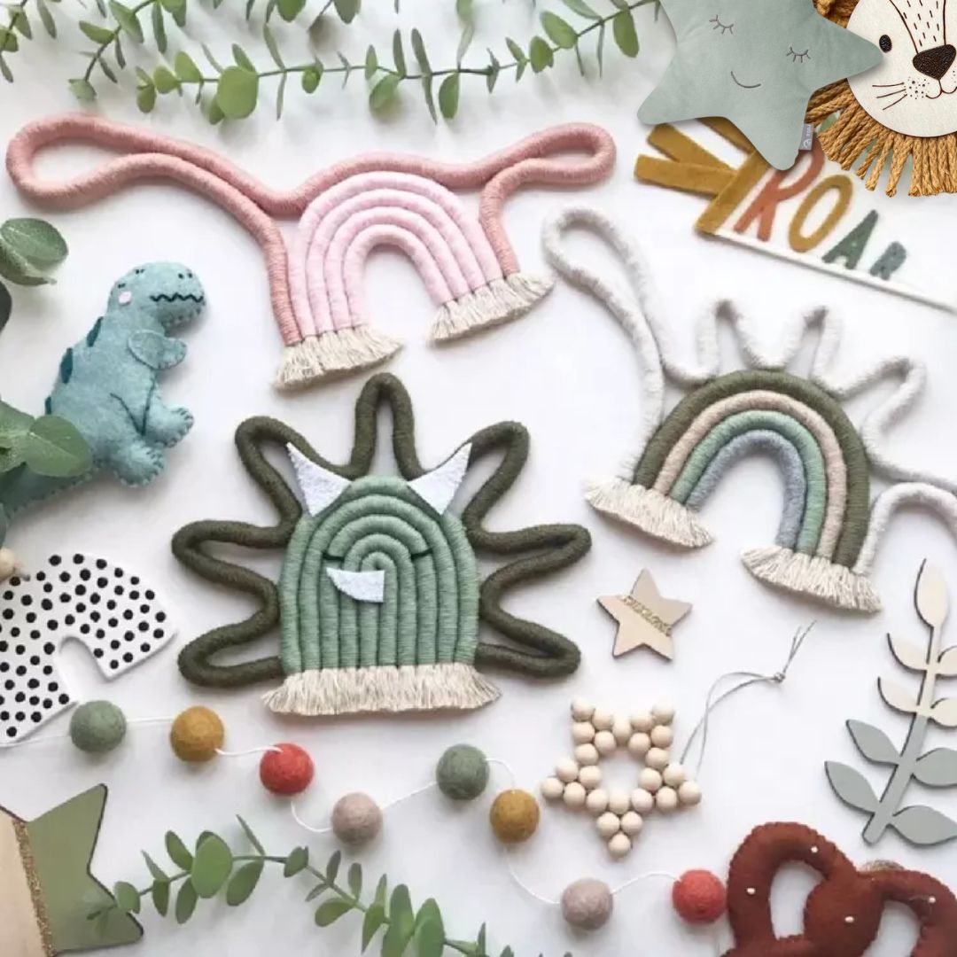 Kinderzimmer Dekoration Dino mehrfarbig