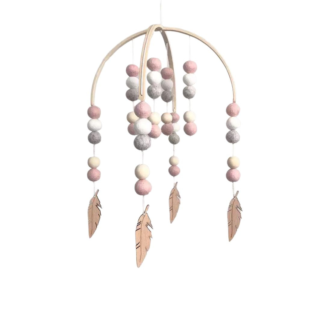 Baby Mobile Blätter natur