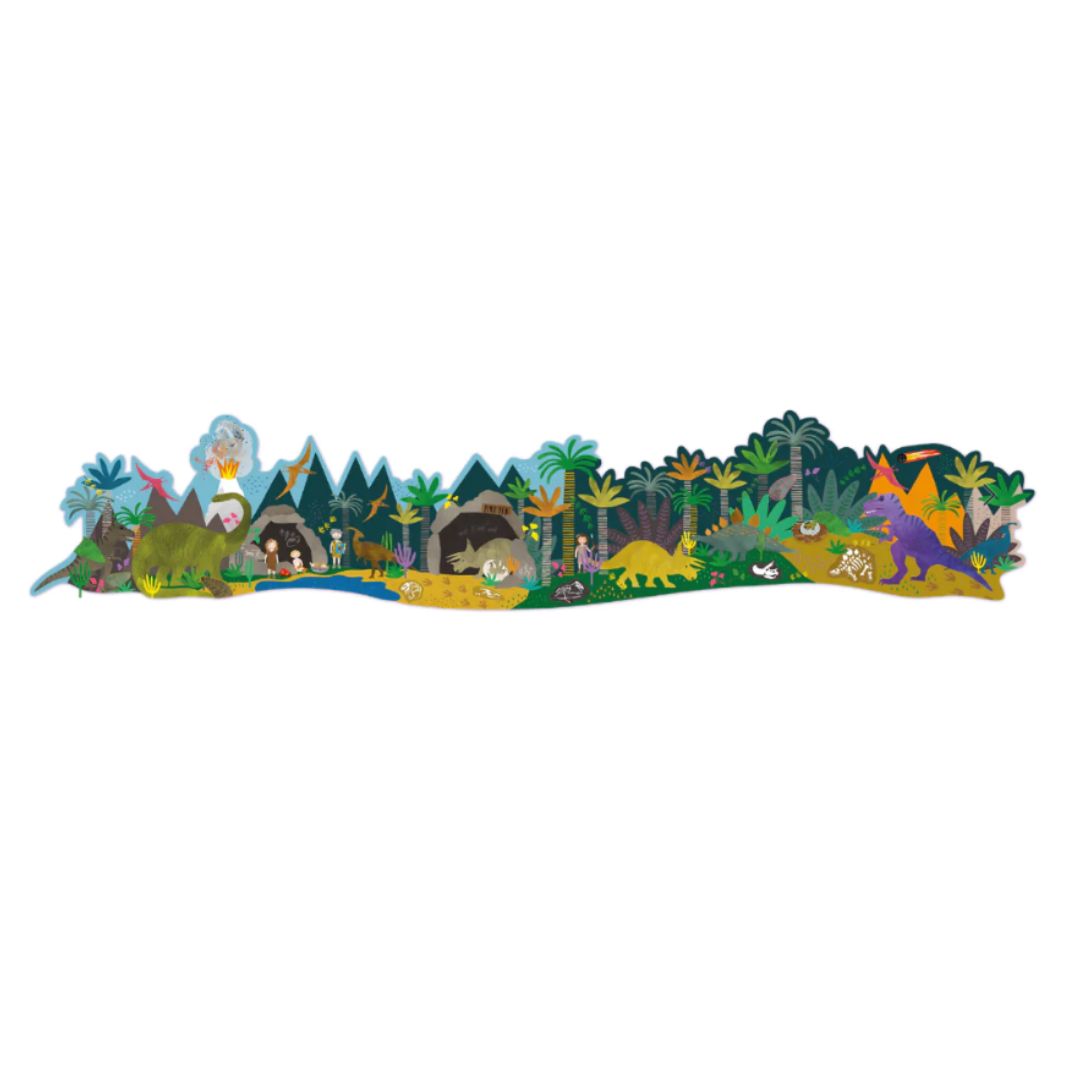 60 teiliges Riesenpuzzle mit Figuren "Dino"
