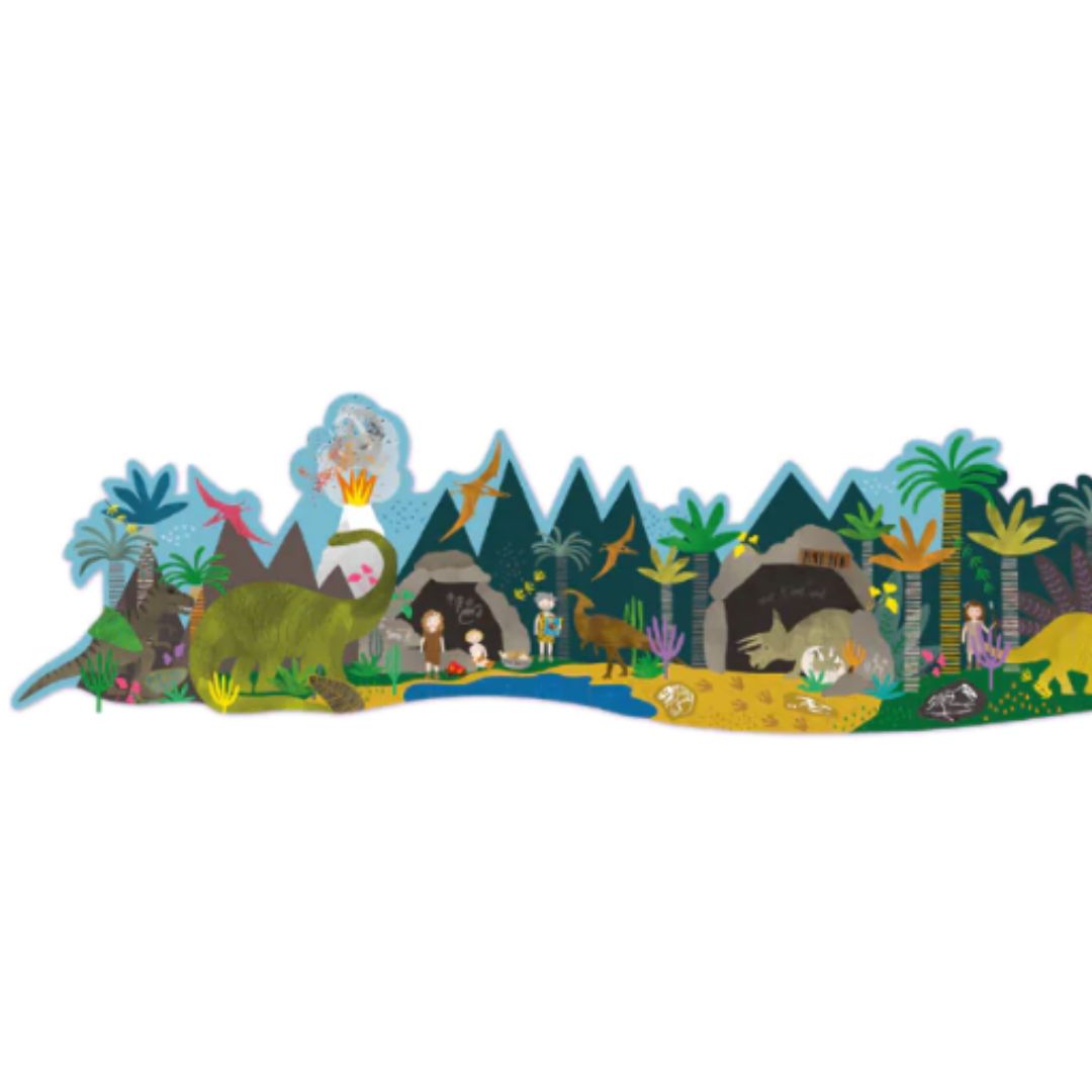 60 teiliges Riesenpuzzle mit Figuren "Dino"