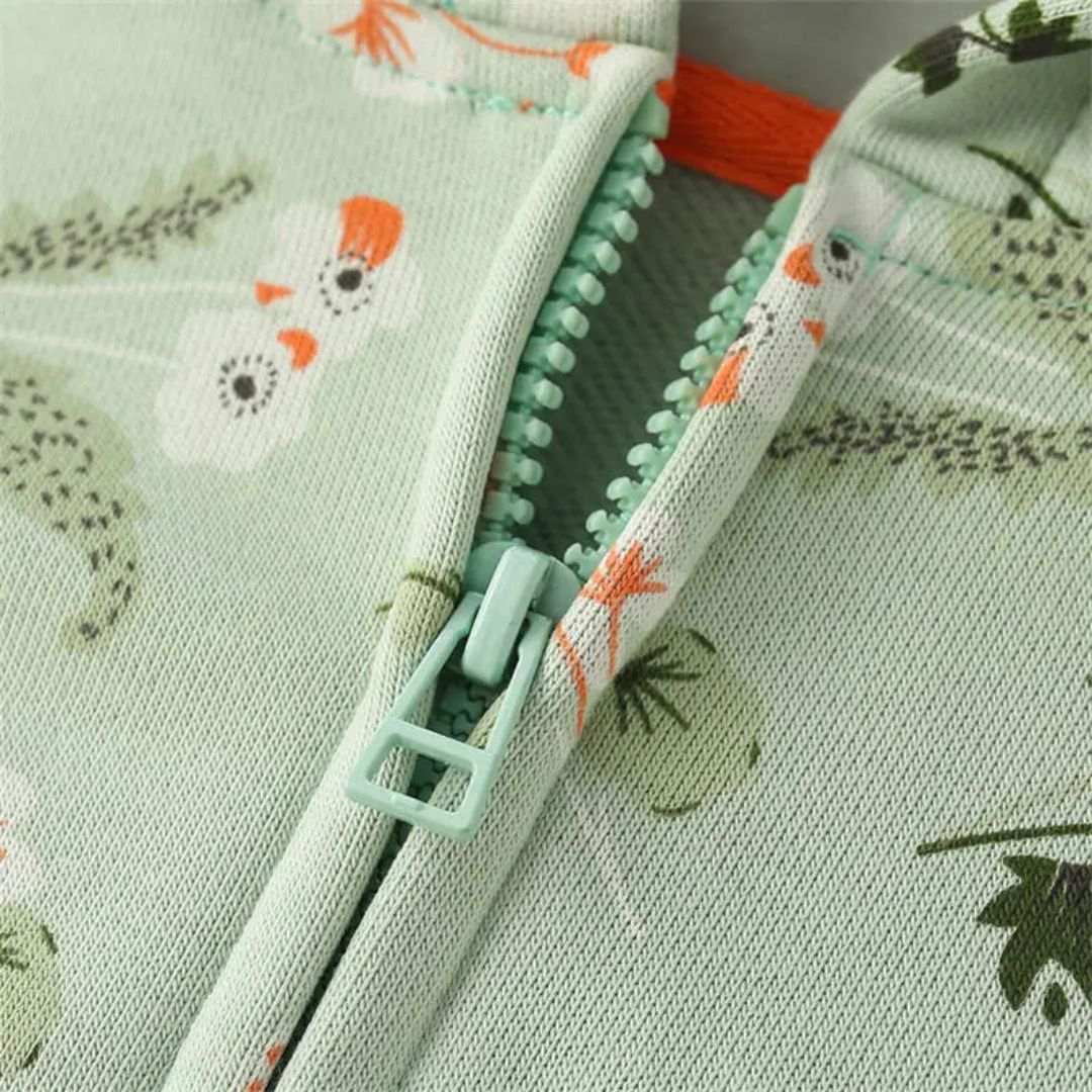 Sweatshirtjacke für Kleinkinder "Flora" mintgrün