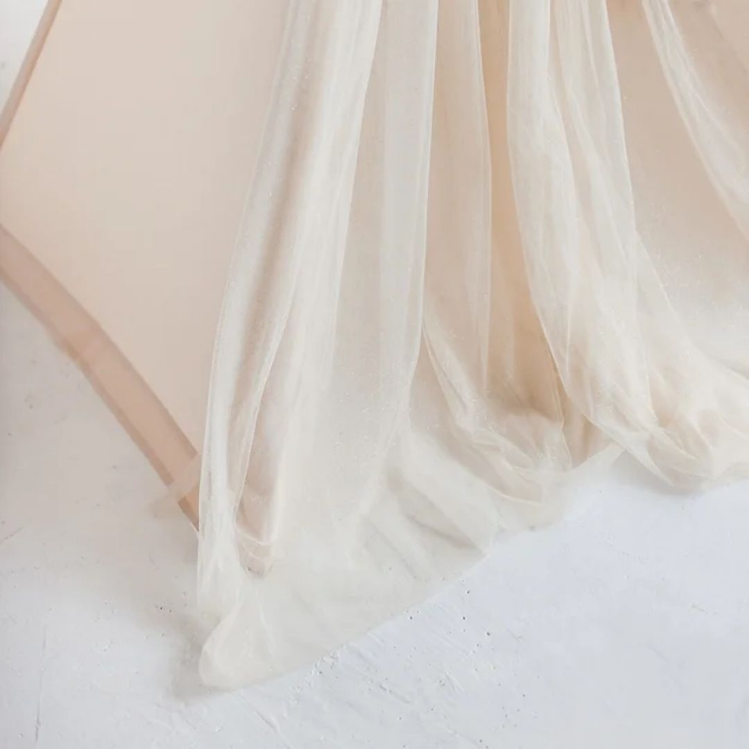 Kinder Tipi Zelt "Prinzessin" mit Tüll ecru