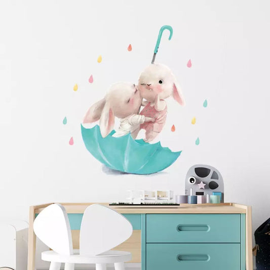 Wandtattoo Kinderzimmer "Häschen"