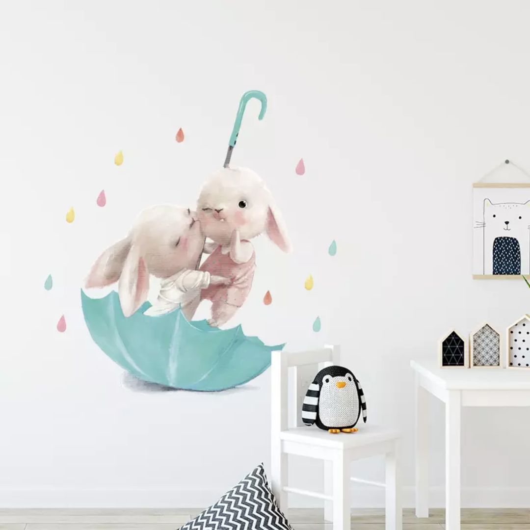 Wandtattoo Kinderzimmer "Häschen"