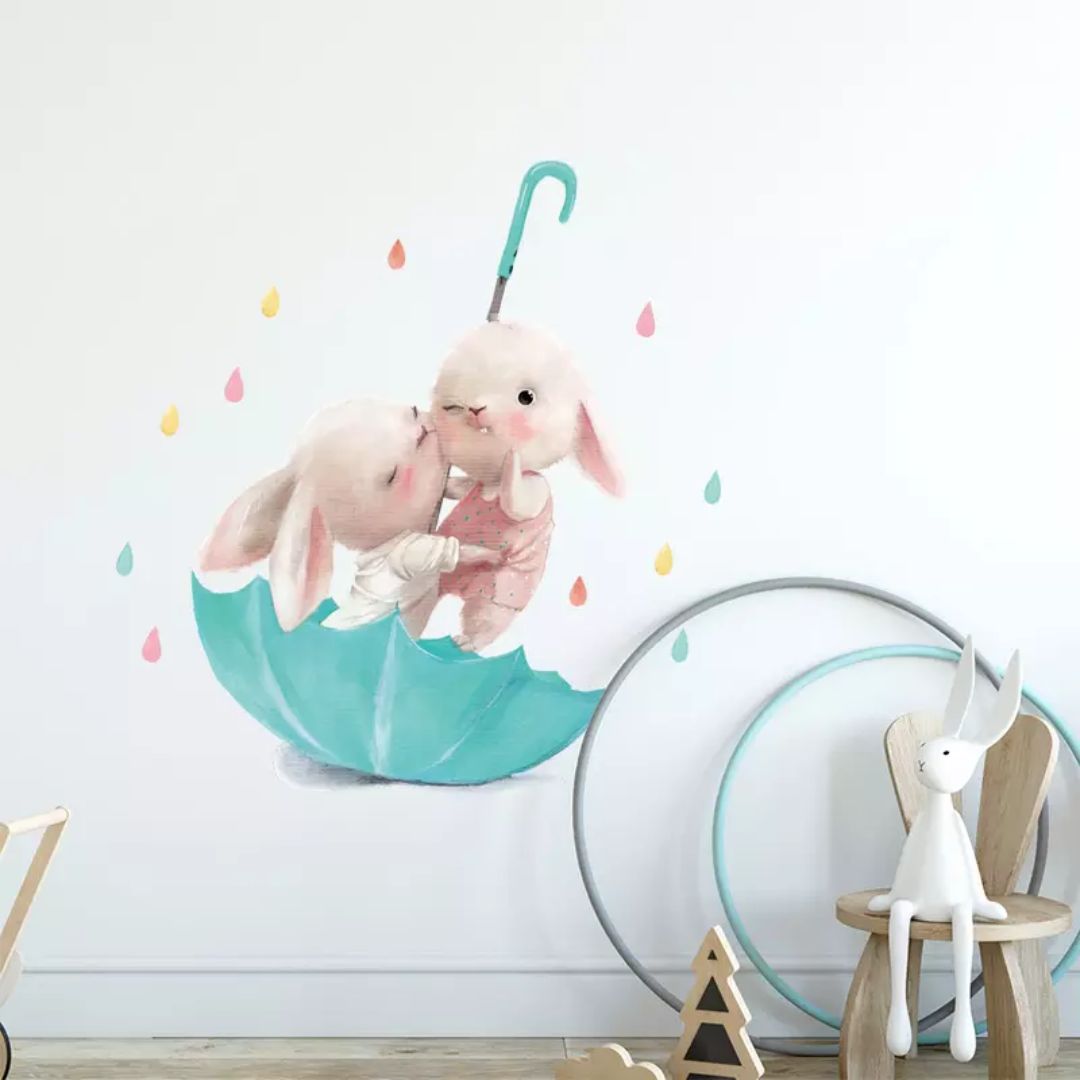 Wandtattoo Kinderzimmer "Häschen"