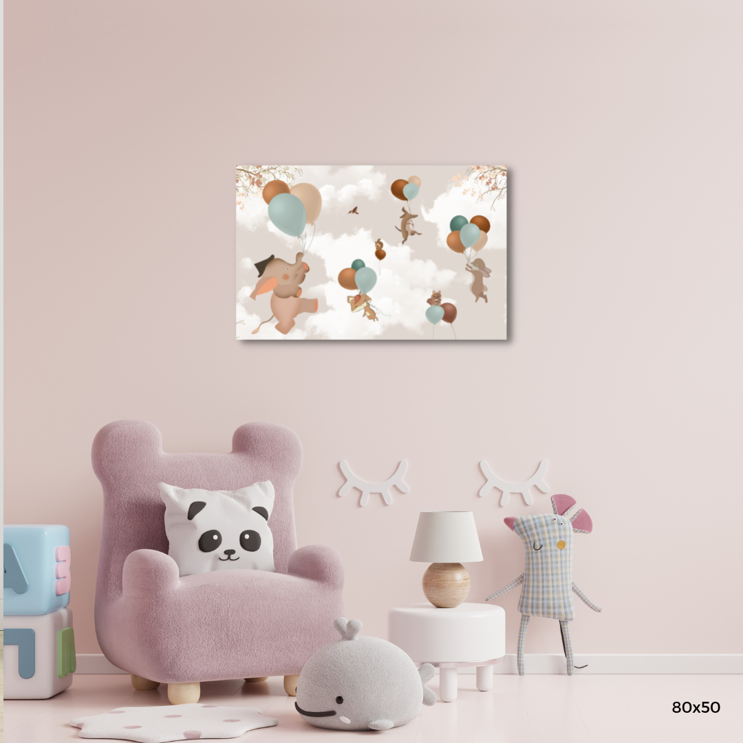 Wandbild auf Leinwand "Ballons"