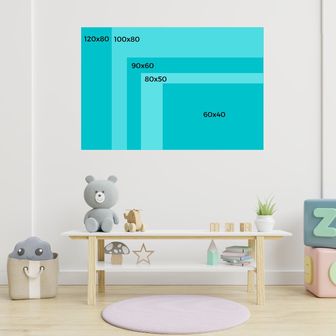 Wandbild auf Leinwand "Zirkus Tiere"