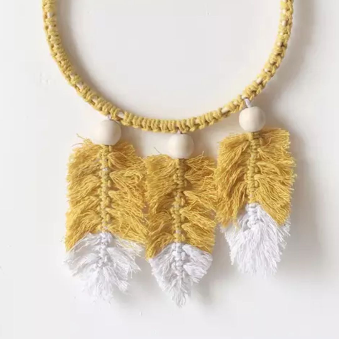 Traumfänger Kinderzimmer Dekoration ocker