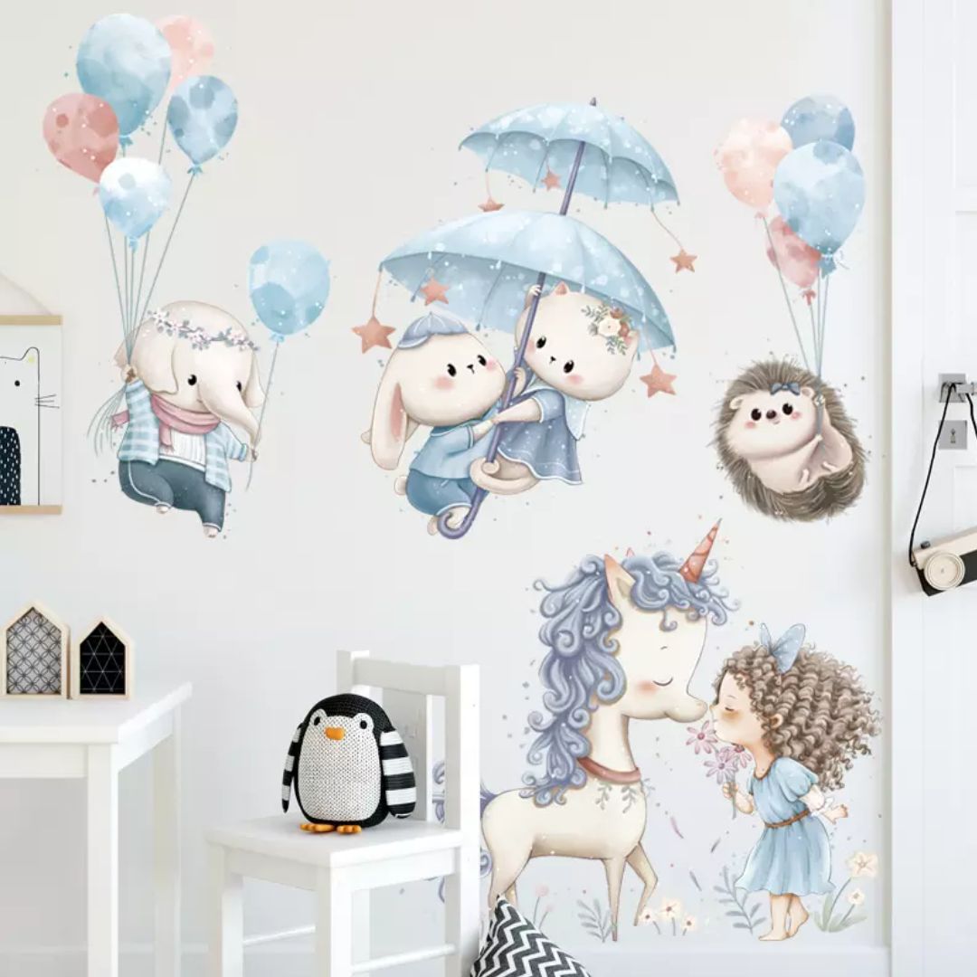 Wandtattoo Kinderzimmer "Zauberwelt"
