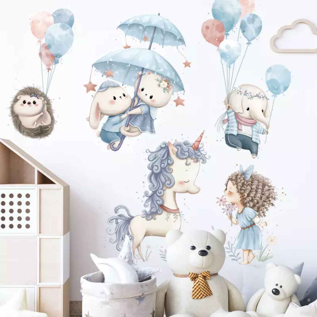 Wandtattoo Kinderzimmer "Zauberwelt"