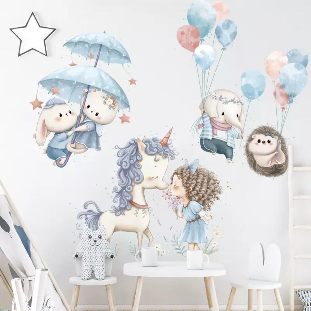 Wandtattoo Kinderzimmer "Zauberwelt"