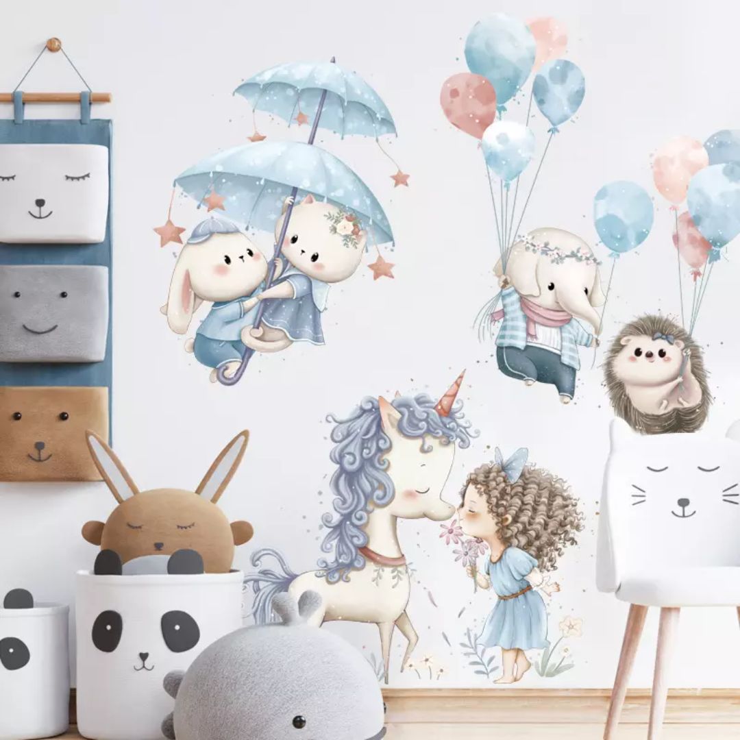 Wandtattoo Kinderzimmer "Zauberwelt"