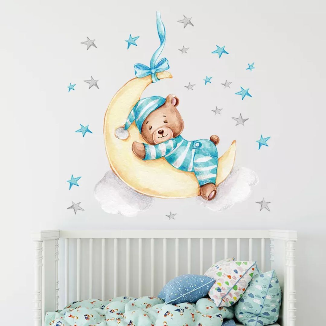 Wandtattoo "Gute Nacht Baby Bär"
