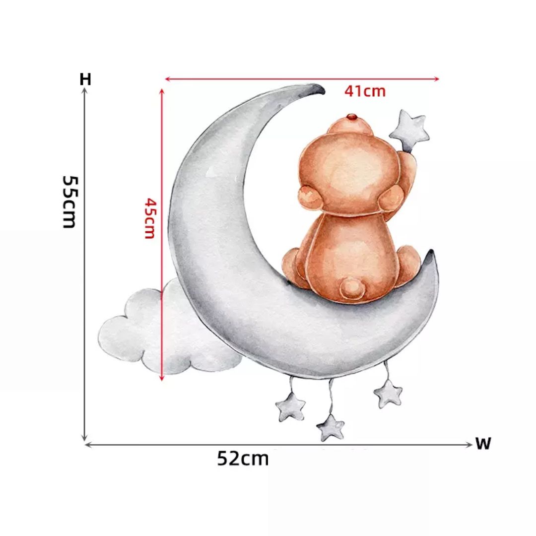 Wandtattoo "Kleiner Bär und Sterne"