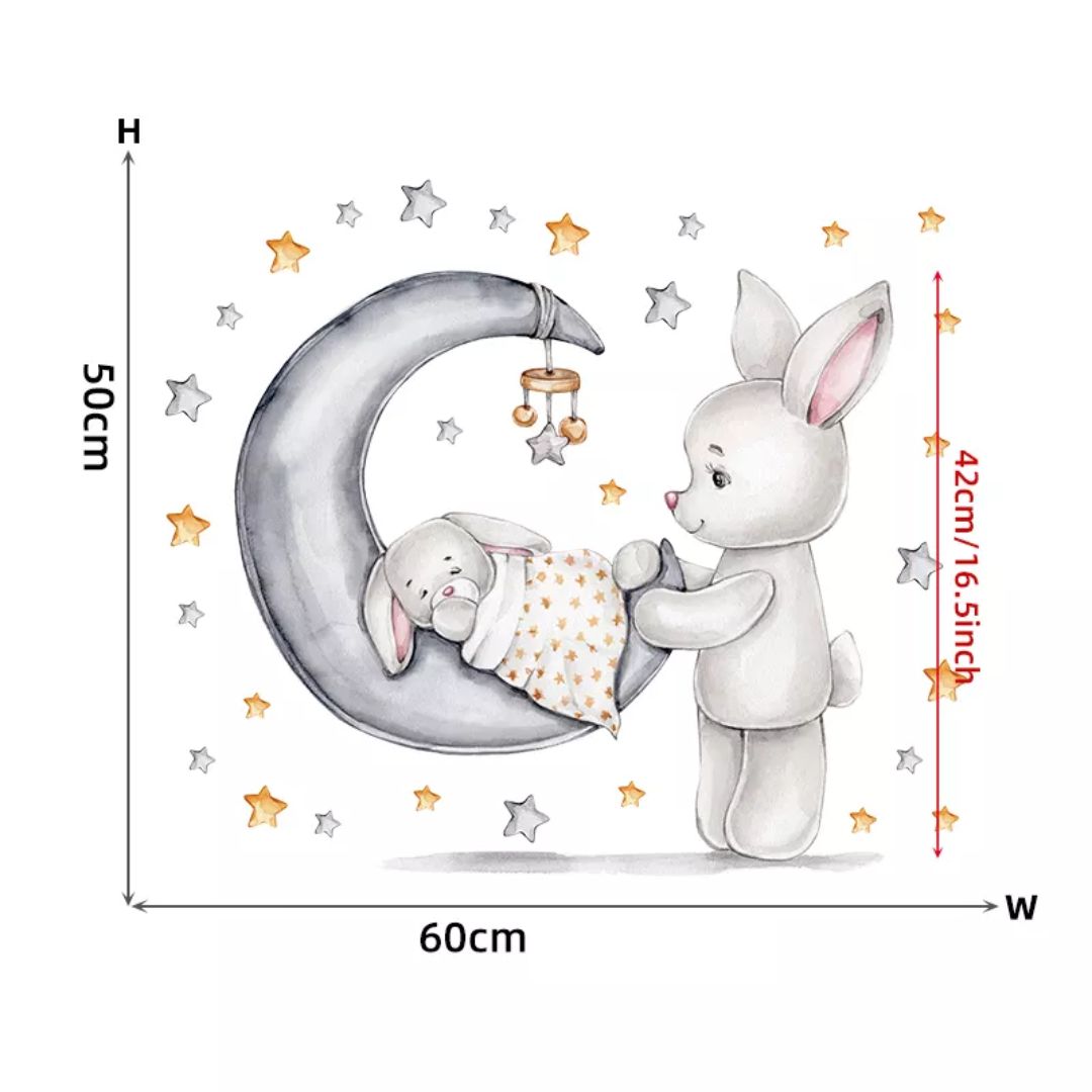 Wandtattoo "Schlaf kleiner Hase"