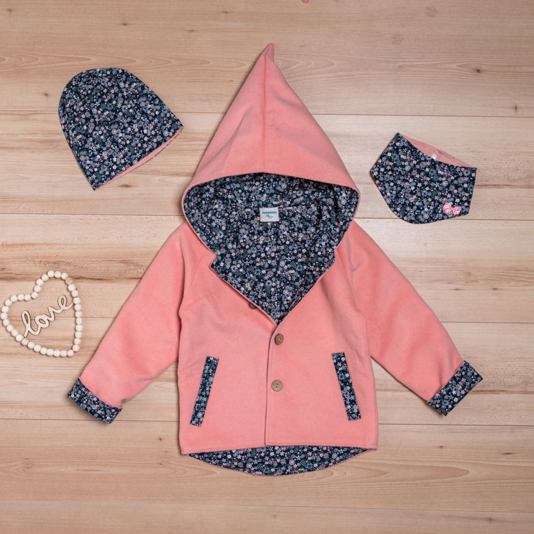 Wollfleece Jacke "Suebidou" rosa