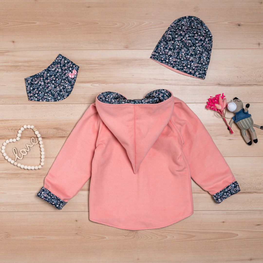 Wollfleece Jacke "Suebidou" rosa