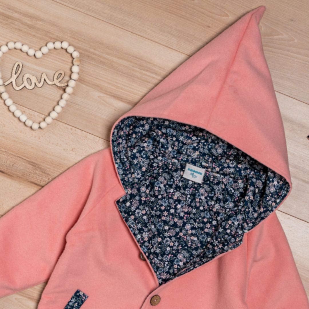 Wollfleece Jacke "Suebidou" rosa