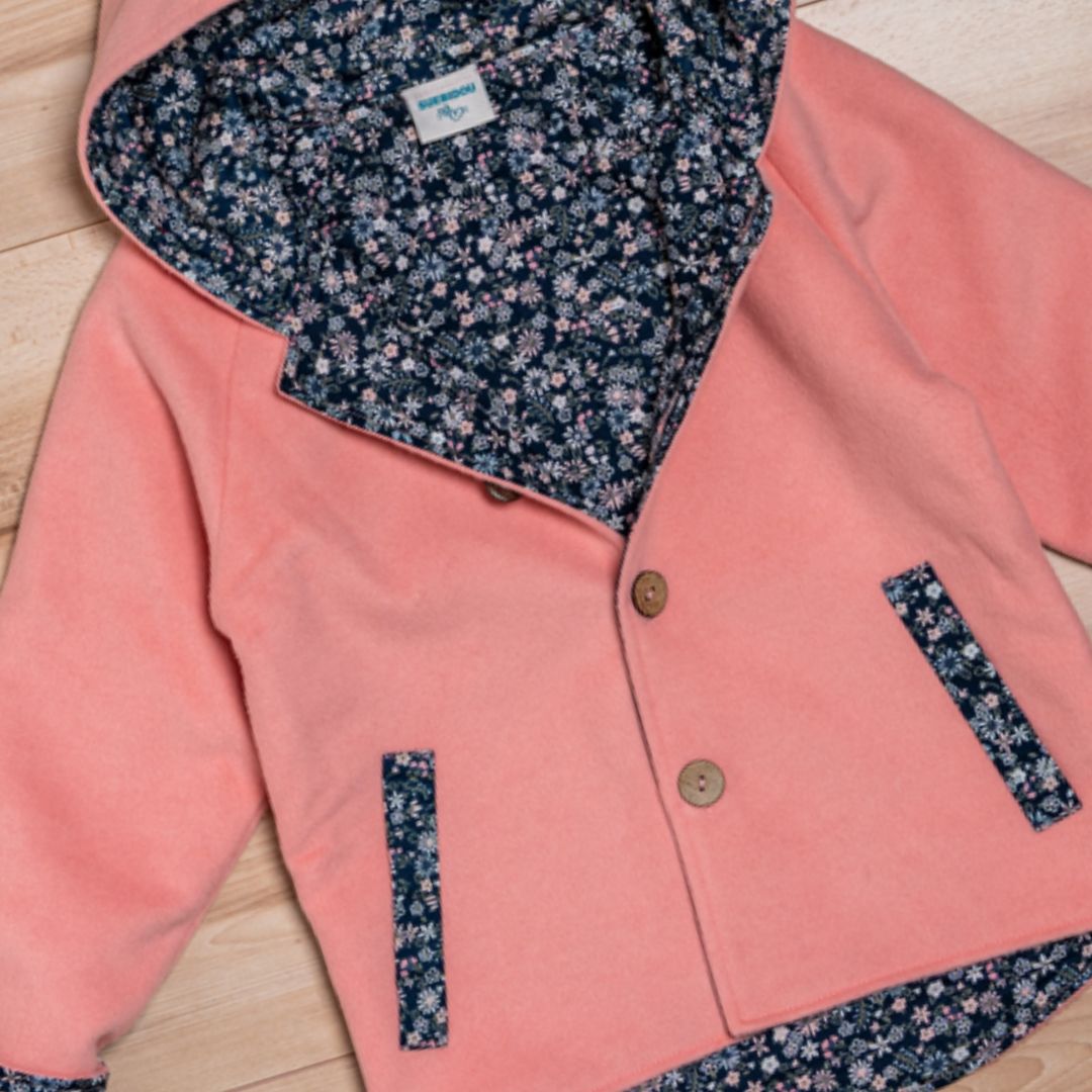 Wollfleece Jacke "Suebidou" rosa