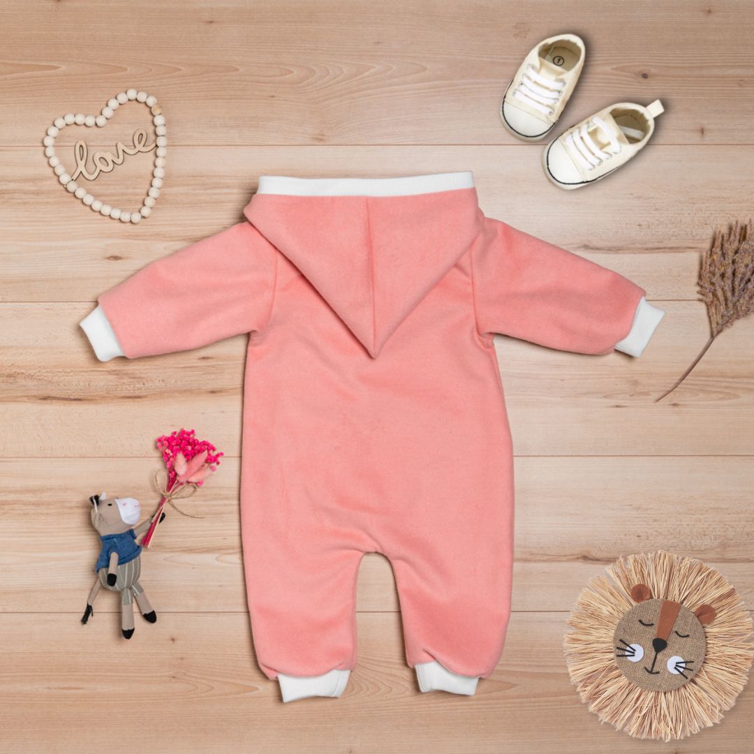 Wollfleece Overall "Musikanten" rosa