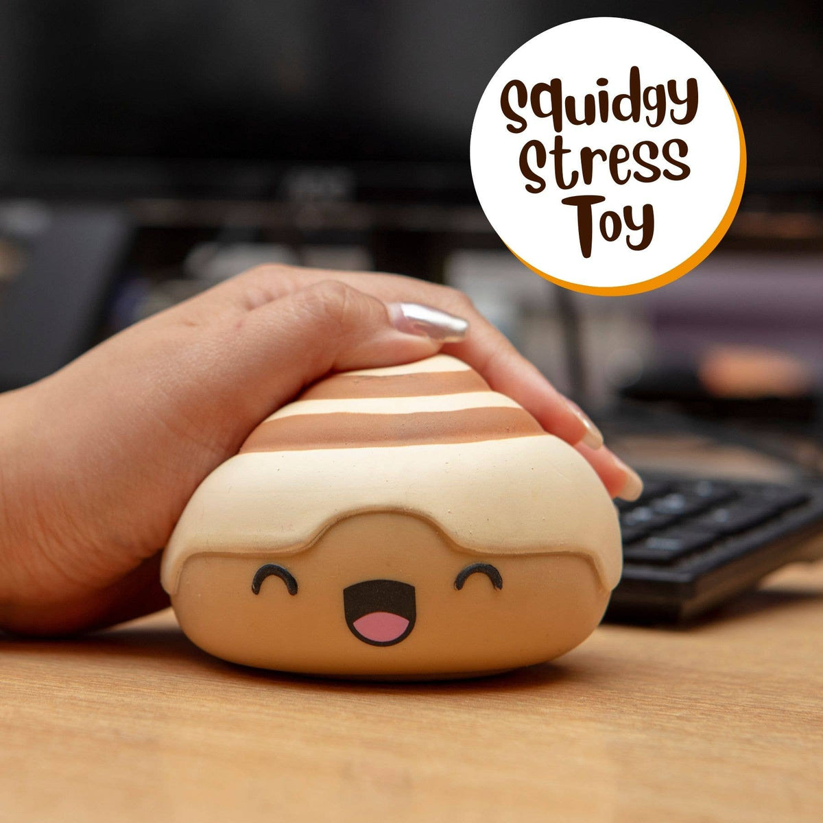 Antistress-Spiel 'Zimtschnecke Quetsch-Stressball'