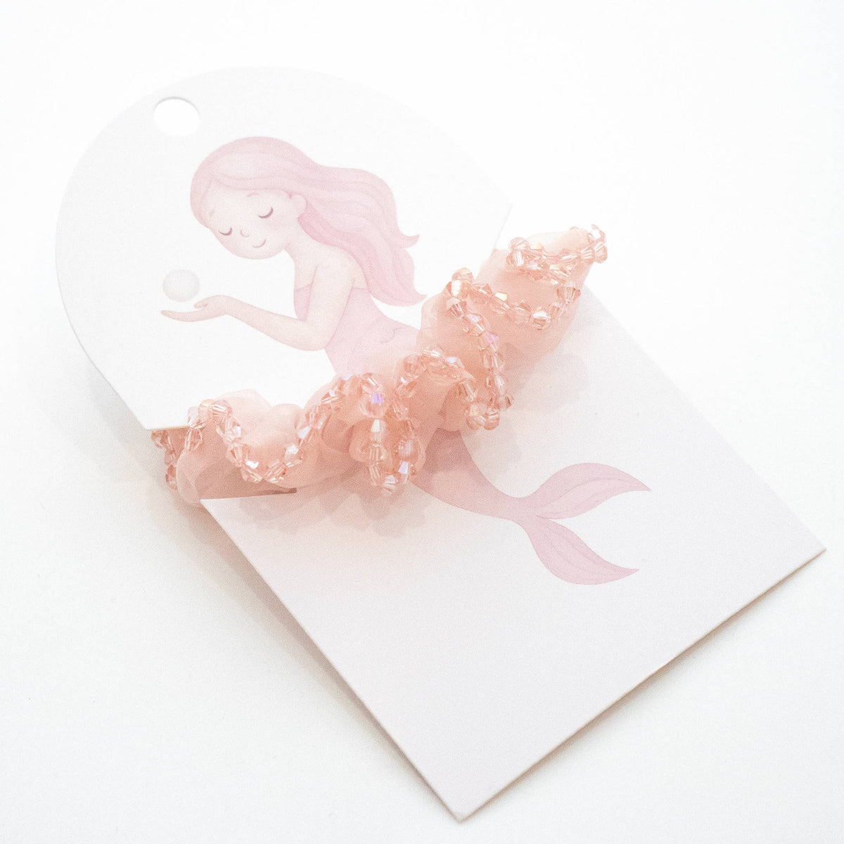 Scrunchie Meerjungfrau Perlmuttperlen rosa