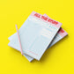 Rosa Notizblock A5 „All the stuff I try not to forget“