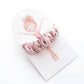 Schimmernder Samt-Haargummi Pirouette Ballerinas rosa