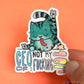 Aufkleber Katze 'CEO OF NOT MY F** JOB'