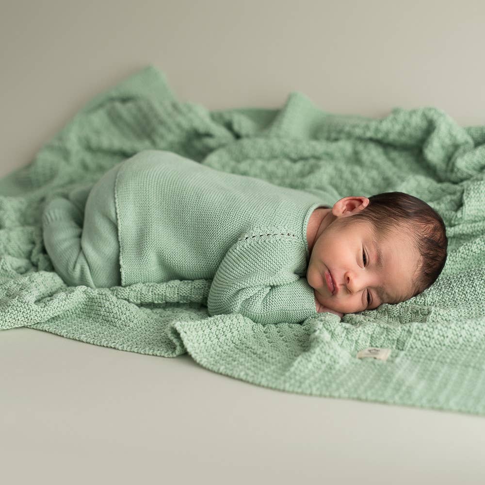 Neugeborenen und Baby Strickset mintgrün