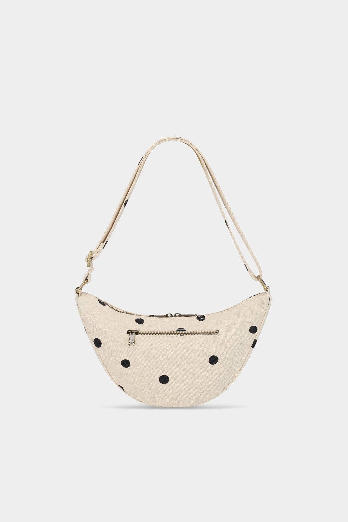 Damen Gürteltasche 'Andrea gepunktet' ecru