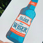 Riso-Druck Grußkarte „Older BUD Wiser“ – lustige Geburtstagskarte