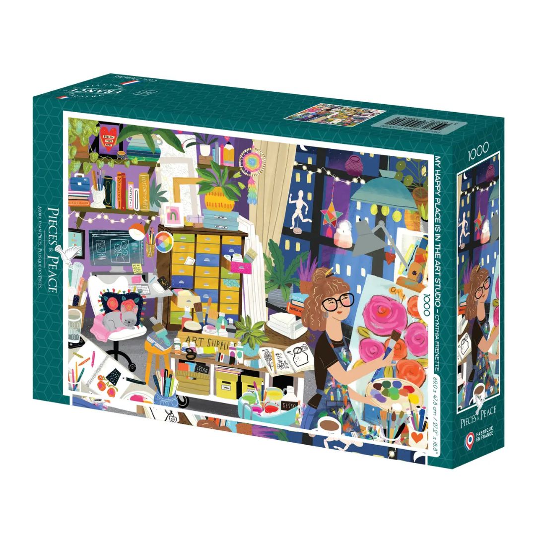 1000-teiliges Puzzle 'Mein Lieblingsort: Das Kunststudio'