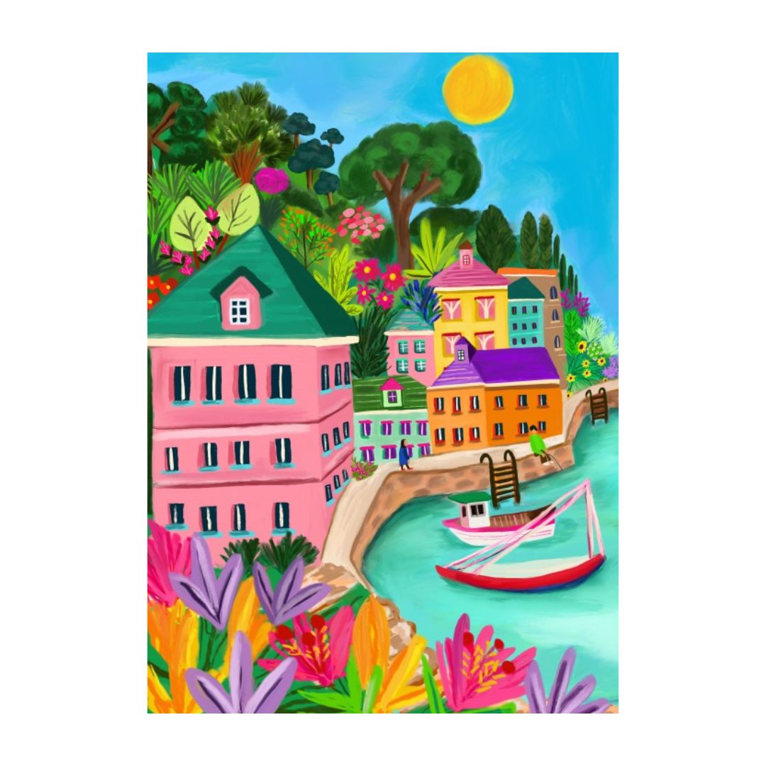 1000-teiliges Puzzle 'Palette von Polperro'