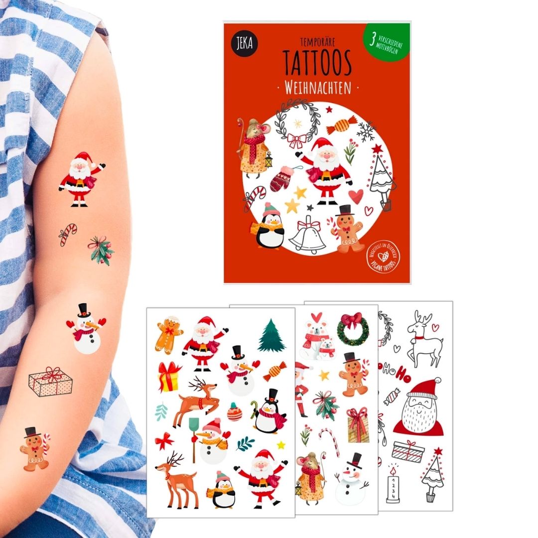 Kindertattoos Weihnachten