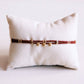 Doppeltes Miyuki-Armband mit 3 Mini-Herzen - Dunkelbraun