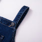 Jeans Overall mit Applikation blau