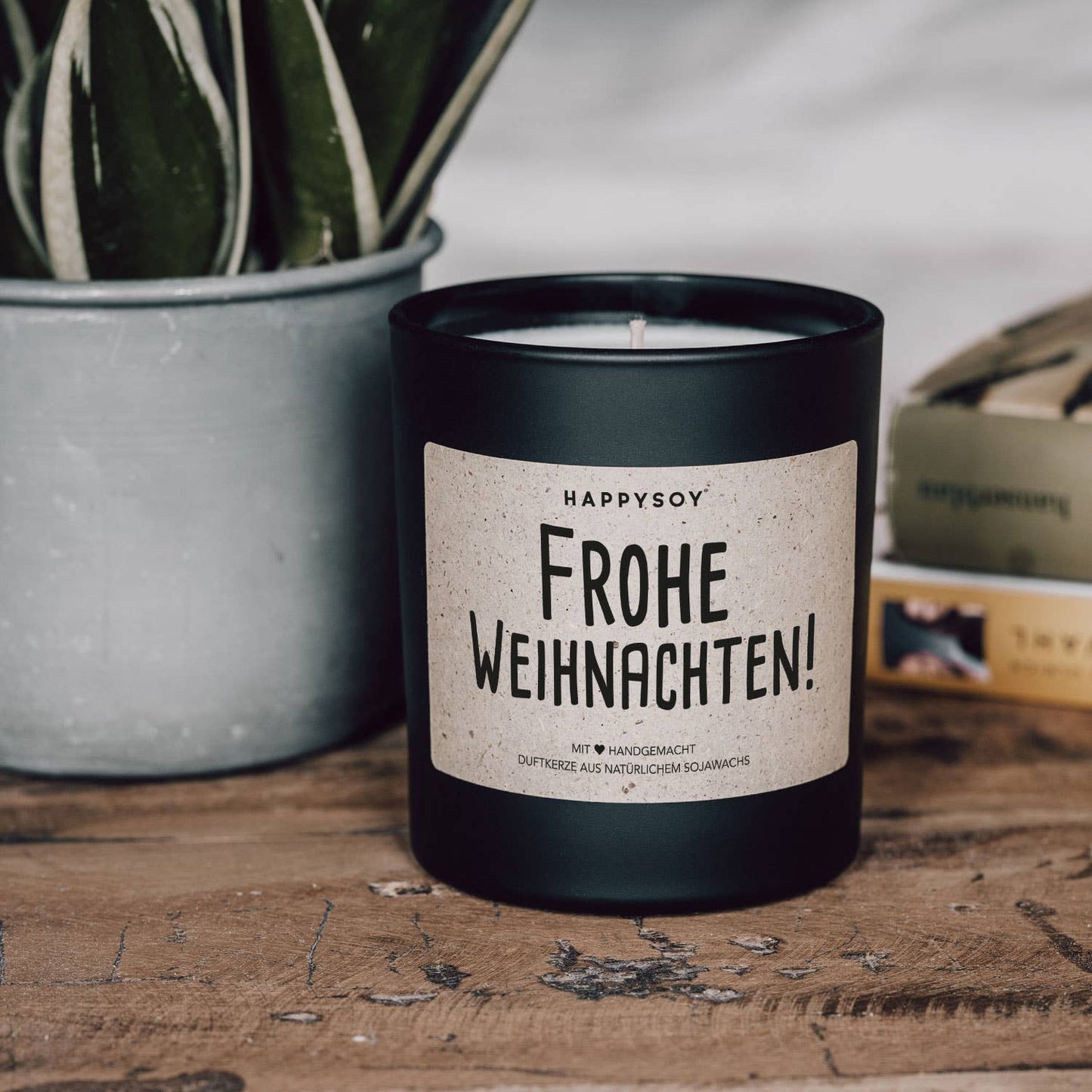 Duftkerze 'Frohe Weihnachten'