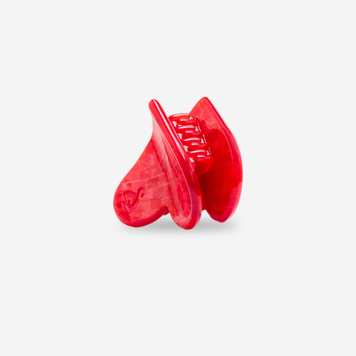 Damen Haarklammer in Herzform 'Lovely Heat' rot