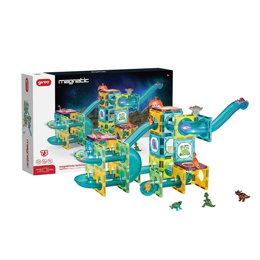 Leuchtendes Magnetspiel Dino 73 Stück